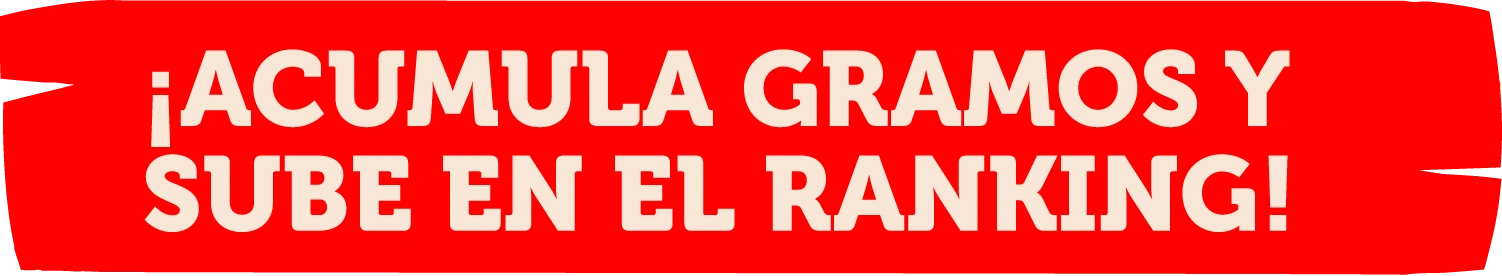 Acumula gramos y sube en el ranking